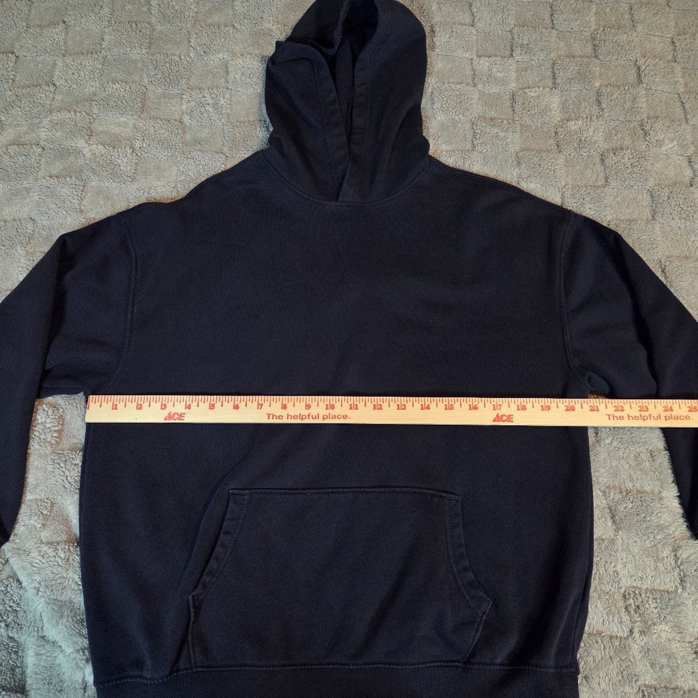 Old Navy Dark Blue Oversized Hoodie Girls Size XL 14-16 - Picture 3 of 9